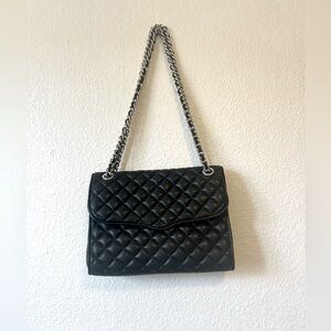 Rebecca Minkoff LARGE Quilted Affair Black Silver